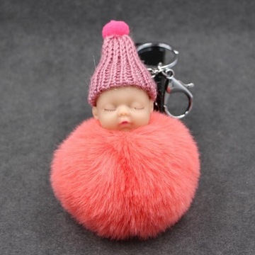 BRELOK LALECZKA POMPON KEYCHAIN ZAWIESZKA DO KLUCZ