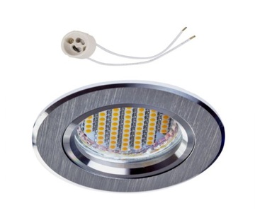 Oprawa sufitowa halogen do LED 230V GU10 CT82 ALU