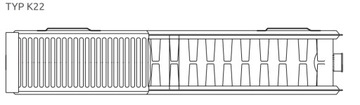 Радиатор стальной INVENA C22 600х800 1326Вт тип C 22 SIDE 48h