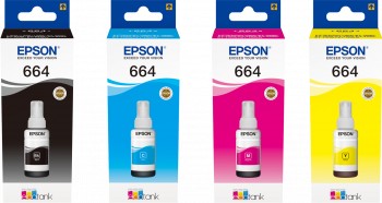 4x org. tusze Epson T6641 T6642 T6643 T6644 L100