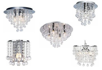 фото ориг. №11, Lantern shade crystalline round crystal london chrome 5xe14+ light bulb