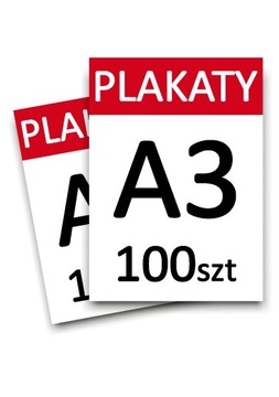 Plakaty A3 100 szt. jednostronne