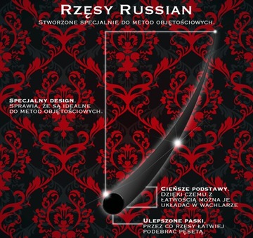 Rzęsy Russian Volume D 0.10 Mix(8-13) Noble Lashes