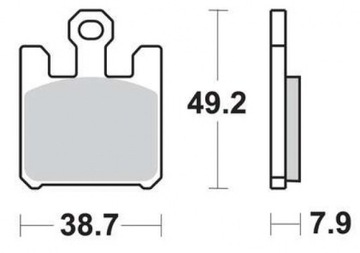 ПЕРЕДНИЕ ТОРМОЗНЫЕ КОЛОДКИ TRW KAWASAKI ZX-10 R 04-