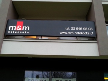 Kaseton reklamowy 600x100 cm grafika UV MOCNE LEDY