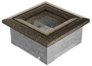 фото ориг. №4, Lattice ventilation colored grilles oskar 11x11 centimeters black-gold