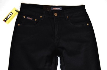 DŁUGIE spodnie jeans pas 92-94 cm W34 L36 czarny