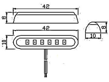 СВЕТОДИОДНАЯ ЛАМПА 6 SMD 42 освещения ЯХТА ЛОДЖ 12В 24В