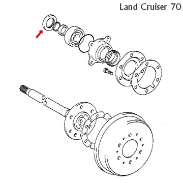 Сальник задней полуоси LAND CRUISER 70 90 HILUX 9031050006 90310-50006