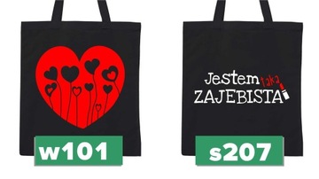 ЧЕРНАЯ СУМКА НА МОЛНИИ ЖЕНСКИЙ ДЕНЬ ЭКО ПОДАРОК