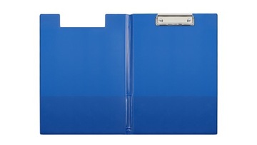 Teczka z klipem A4 PVC niebieska Clipboard