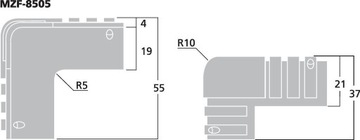 ПЛАСТИКОВАЯ ЗАЩИТА УГЛА MONACOR MZF-8505