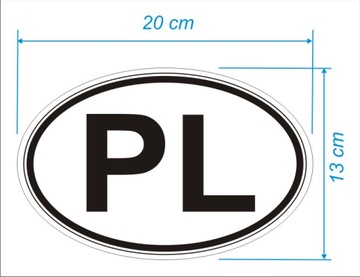 НАКЛЕЙКА НАКЛЕЙКИ PL SIGN PLKA - 13х20 см (для грузовика)