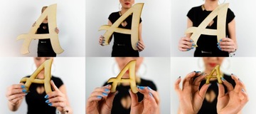 Ваш текст - Буквы 3d Настенная надпись высотой 24 см