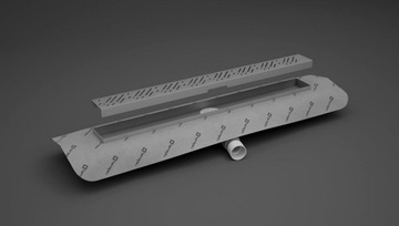 Линейный слив 85 см для плитки RADAWAY толщиной 8-12 мм