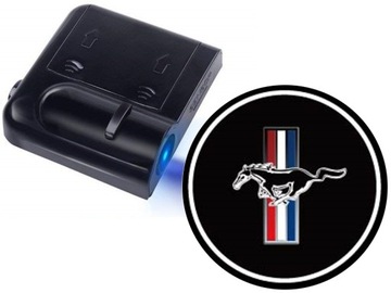 ŚWIATŁA LED POWITALNE LOGO FORD MUSTANG BEZPRZEWOD