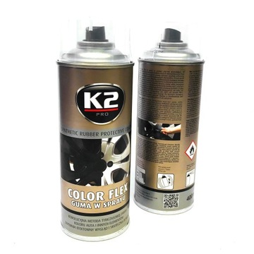 K2 COLOR FLEX GUMA W SPRAYU CLEAR L343CL 400ML