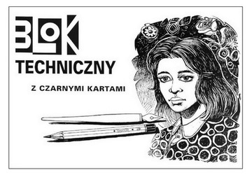 BLOK TECHNICZNY A-3 z czarnymi kartkami