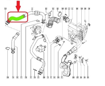 PŘÍVOD INTERCOOLERU RENAULT FLUENCE 1.5 DCI