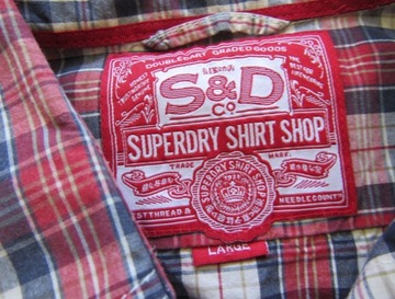 Superdry JAPAN STYLE ORYGINALNA KOSZULA W KTARKĘ M