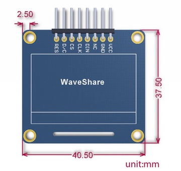 ЖК-дисплей OLED 1,3 дюйма SPI I2C ARDUINO Raspberry Pi