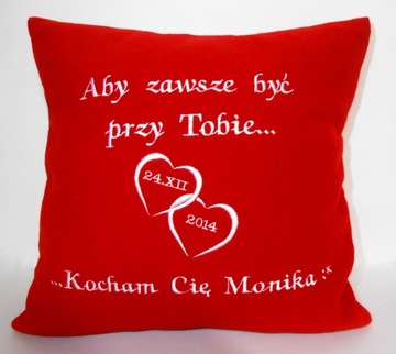 Poduszka z dedykacją prezent chłopaka dziewczyny !