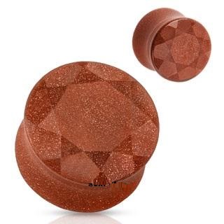 TUNELE TUNEL PLUG KAMIEŃ ZŁOTY PIASKOWIEC 8 mm