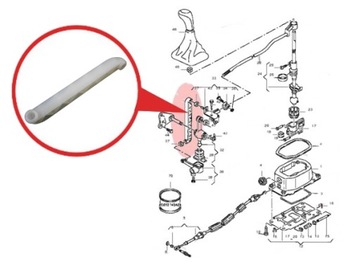 WYBIERAK BIEGÓW CIĘGNO ŁĄCZNIK DO VW LUPO 165 mm