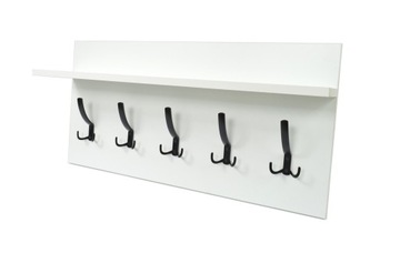 WIESZAK Z PÓŁKĄ BIAŁY 80x40 PRZEDPOKÓJ GARDEROBA