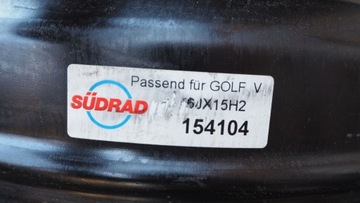 Стальные диски Golf V Touran Passat Skoda 15