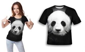 KOSZULKA FULLPRINT T-shirt MIŚ PANDA S TRWAŁA MIŁA