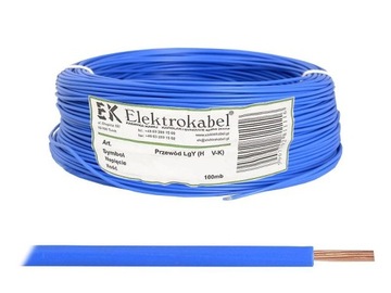 PRZEWÓD LGY 1x25mm2 NIEBIESKI ELEKTROKABEL 1M.