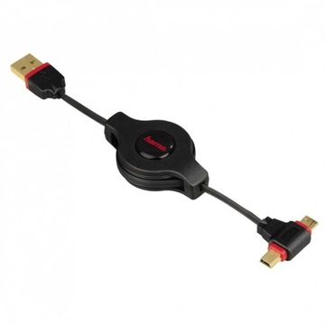 Свернутый кабель HAMA 2в1 Micro/Mini USB 0,75 м КАЧЕСТВО