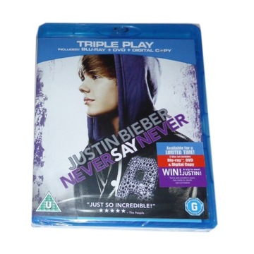 JUSTIN BIEBER NEVER SAY NEVER (BLU-RAY+DVD)