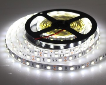 Лента СТРИП 300 LED 5050 SMD 5м ХОЛОДНО-БЕЛАЯ IP20