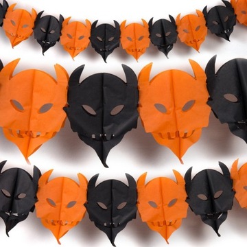 GIRLANDA DIABŁY 3D NA HALLOWEEN DIABEŁ BANER 3METR