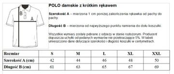 POLO damskie z WŁASNYM dowolnym logo NADRUK S