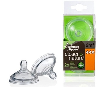 TOMMEE TIPPEE Smoczek Anti-Colic 6m+ szybki 3 2szt