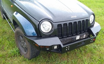 Стальной передний бампер Jeep Cherokee KJ