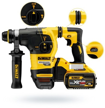 МОЛОТОК 54 В 2x9 Ач 3,5 Дж DEWALT DCH333X2