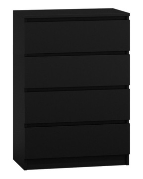 KOMODA SZAFKA DO SALONU M-4 CZARNA TOP