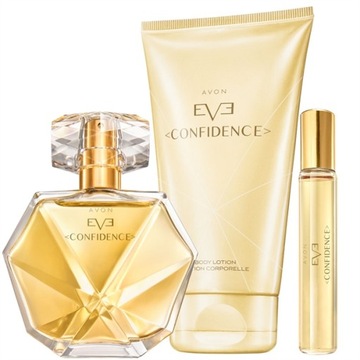 AVON EVE CONFIDENCE ZESTAW WODA BALSAM PERFUMETKA