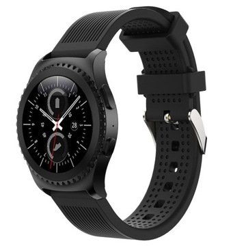 SILIKONOWY PASEK SAMSUNG GEAR S2 Classic CZARNY