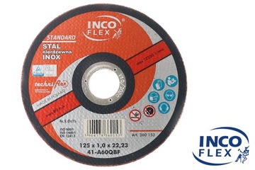 Диск отрезной INOX 125/1,0 мм INCO-FLEX