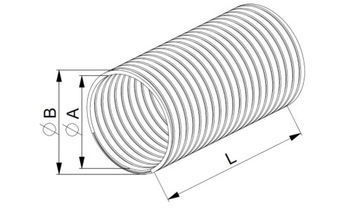 АЛЮМИНИЕВАЯ ТРУБА AWENTA FLEX SPIRO FI 150 1м