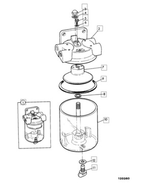 ТОПЛИВНЫЙ СЕПАРАТОР JCB 3CX 4CX и другие 32/908400