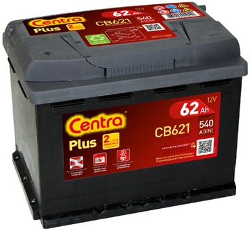 AKUMULATOR CENTRA PLUS 62 AH, 540 A, CB621