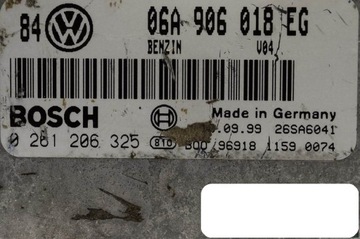 Компьютер VW GOLF IV 06A906018EG 0261206325 Купить здесь