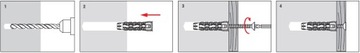 SFXP РАСШИРИТЕЛЬ SFX 8x40 С ВИНТОМ 60 100 шт.