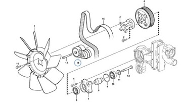 НАТЯЖИТЕЛЬ РЕМНЯ VOLVO BL71 20554253 20909227